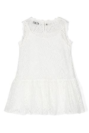 White cotton dress  ERMANNO SCERVINO KIDS | SFAB114RI345BS0040001